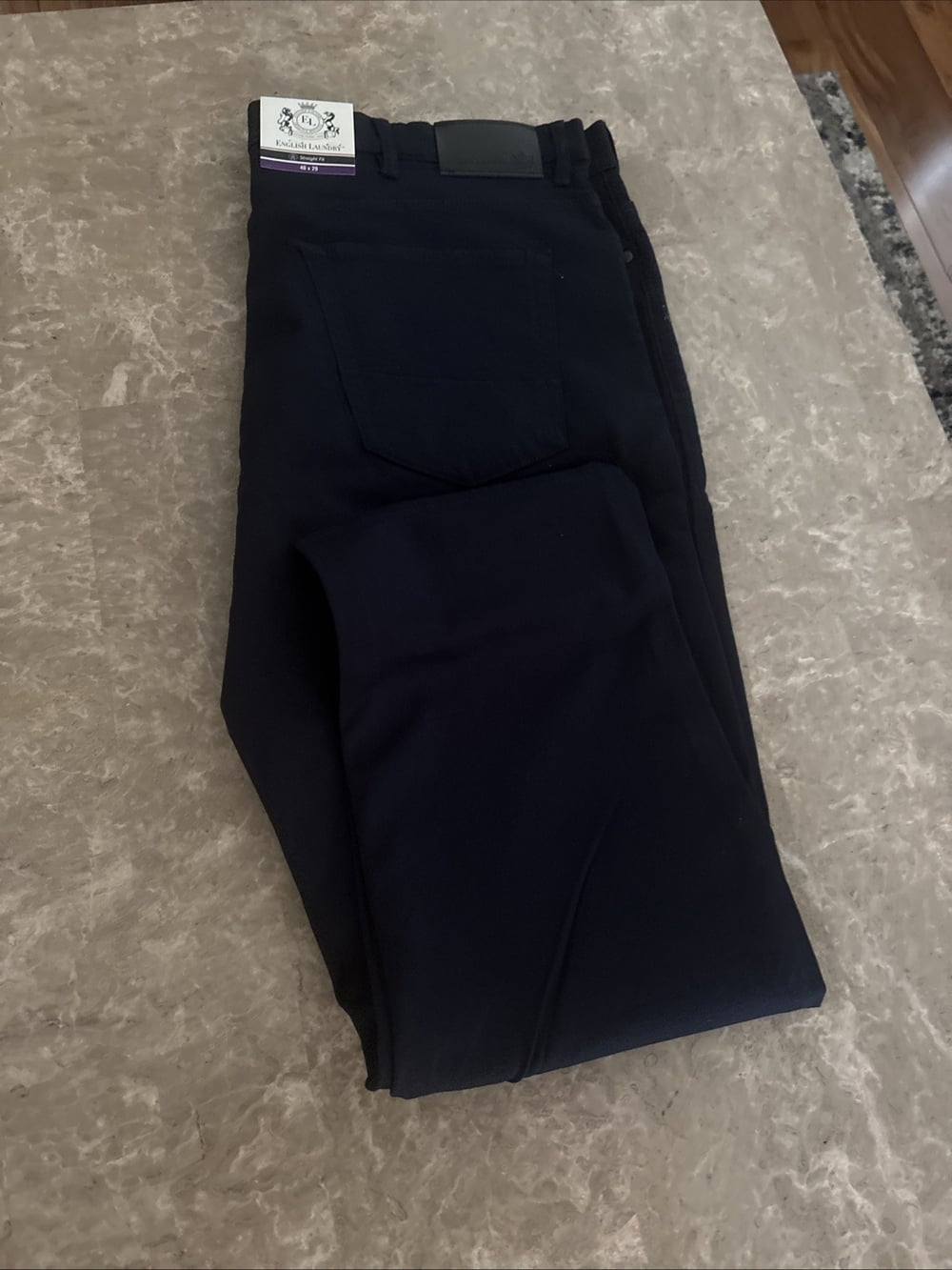 English Laundry Men's Straight Fit 5 Pocket Pants, Blue, Size 40x29 — image 5 of 5
